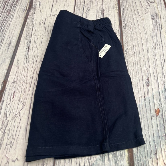 Amazonessentials MenClassic-fit 9” Flat-Front Linen NavyBlue Short Small petite - Picture 3 of 13